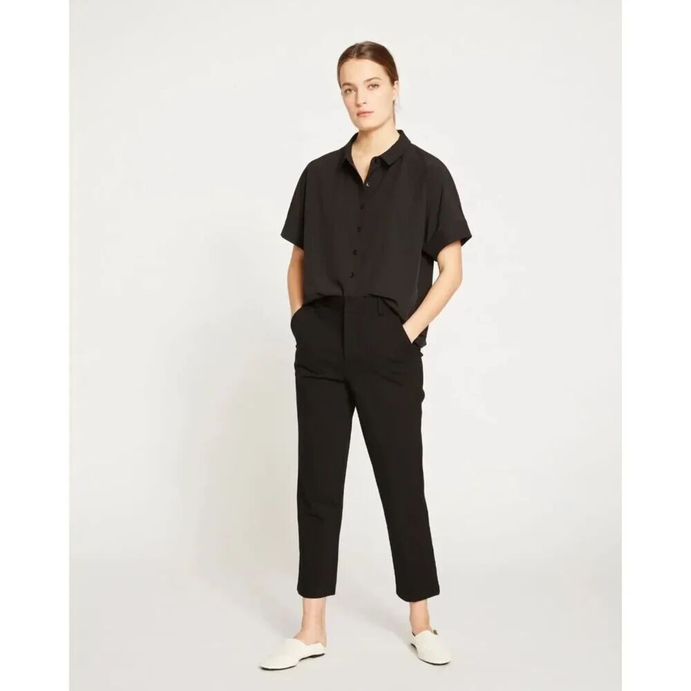 Universal Standard Cigarette Ponte Pants Black 3XS 2-4 Stretch Work Trousers
